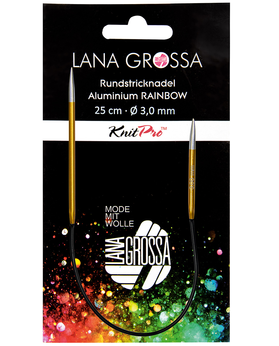 Cicrular Knitting Needle Alu RAINBOW - Lana Grossa