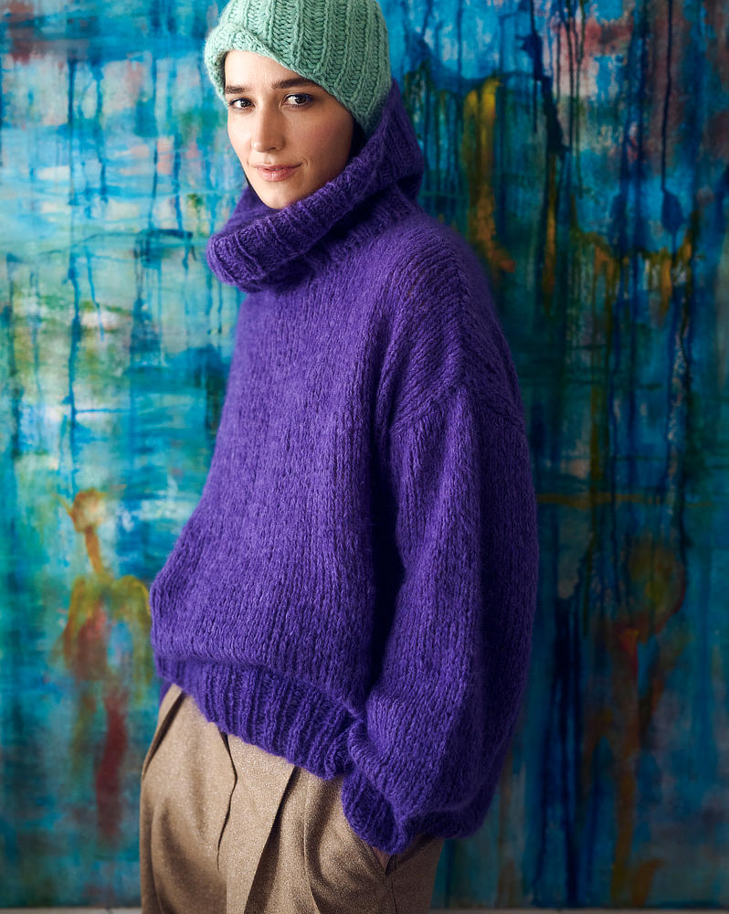 DIY-Wollpaket OVERSIZED MOHAIRPULLOVER Gr. S - Brigitte