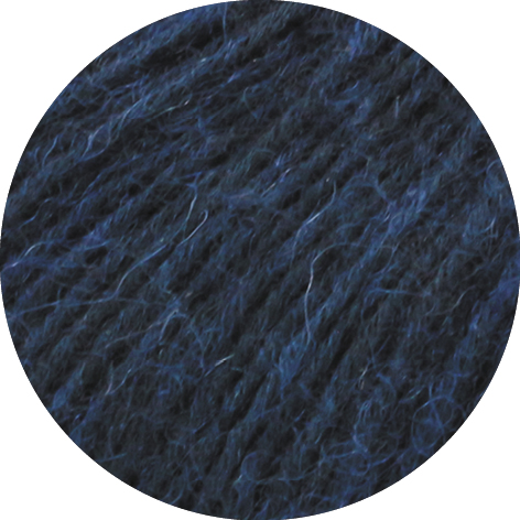 Naturfaser-Garn aus Baumwolle, Merino Schurwolle und Baby Alpaka von Lana Grossa in Farbe 043 nachtblau
