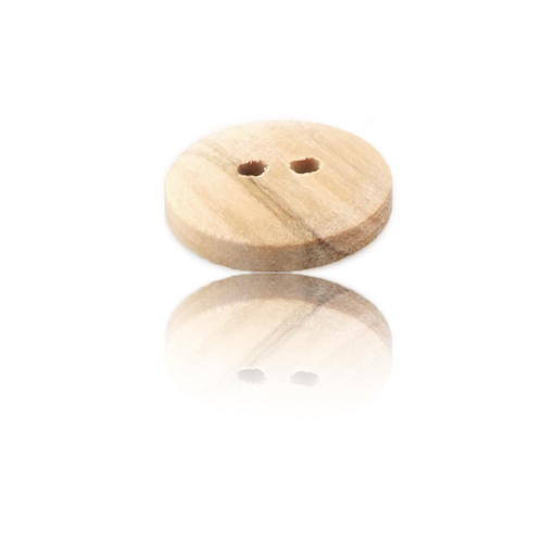 Circular Wooden Button - Union Knopf