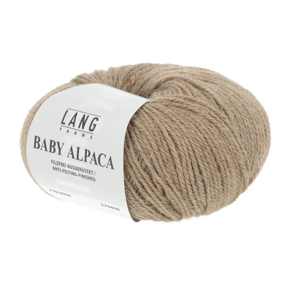 BABY ALPACA - 0096 hellbraun melange - Lang Yarns