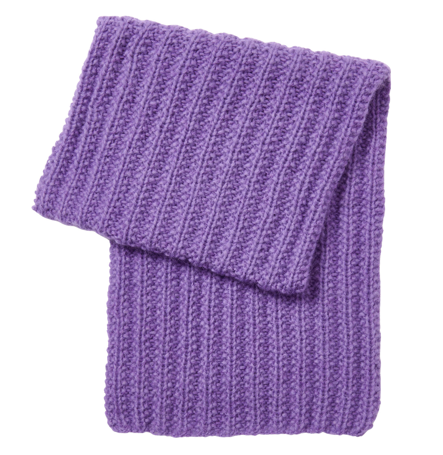 Schal, Strick, Lila, Wärmeaccessoire, Rippenmuster