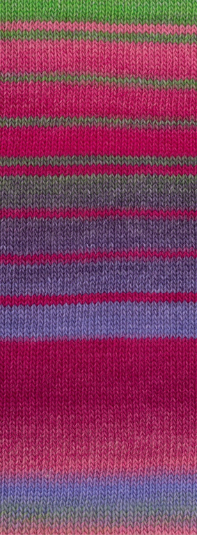 GOMITOLO ARTE - 1022 Grau/Lila/Pink/Fuchsia/Grün/Pflaume/Zyklam - Lana Grossa