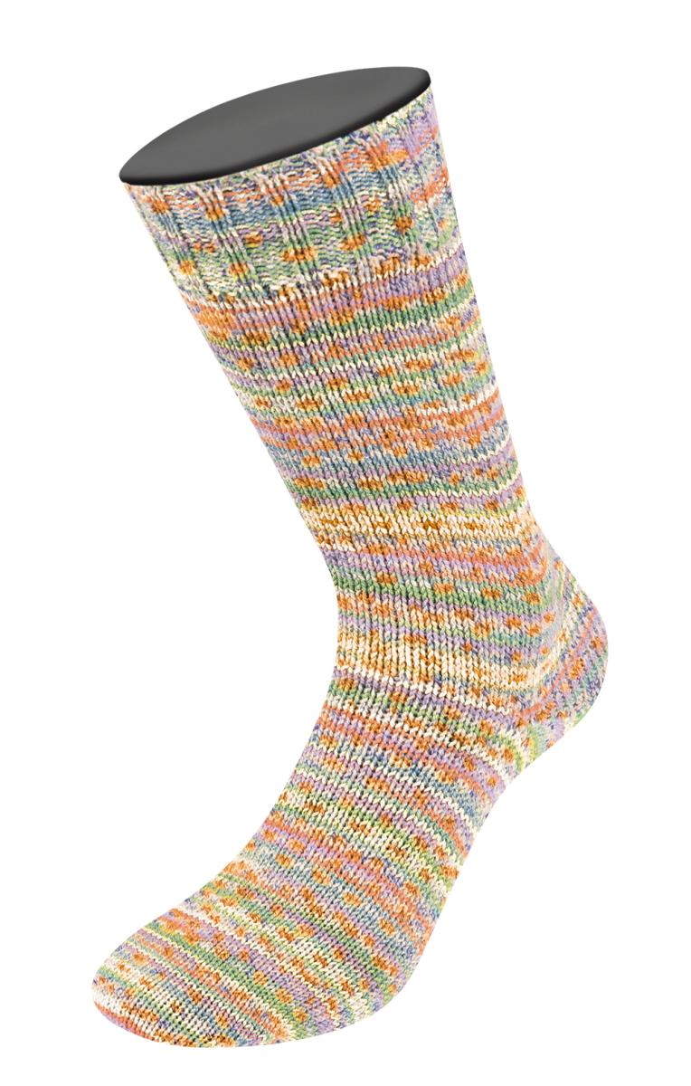 6414 Pink/Lila/Creme/Orange/Grün/Hellgrün