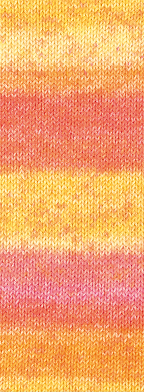 GOMITOLO MAMBO - 2031 Orange/Lachsrosa/Pink/Hell-/Sonnengelb - Lana Grossa