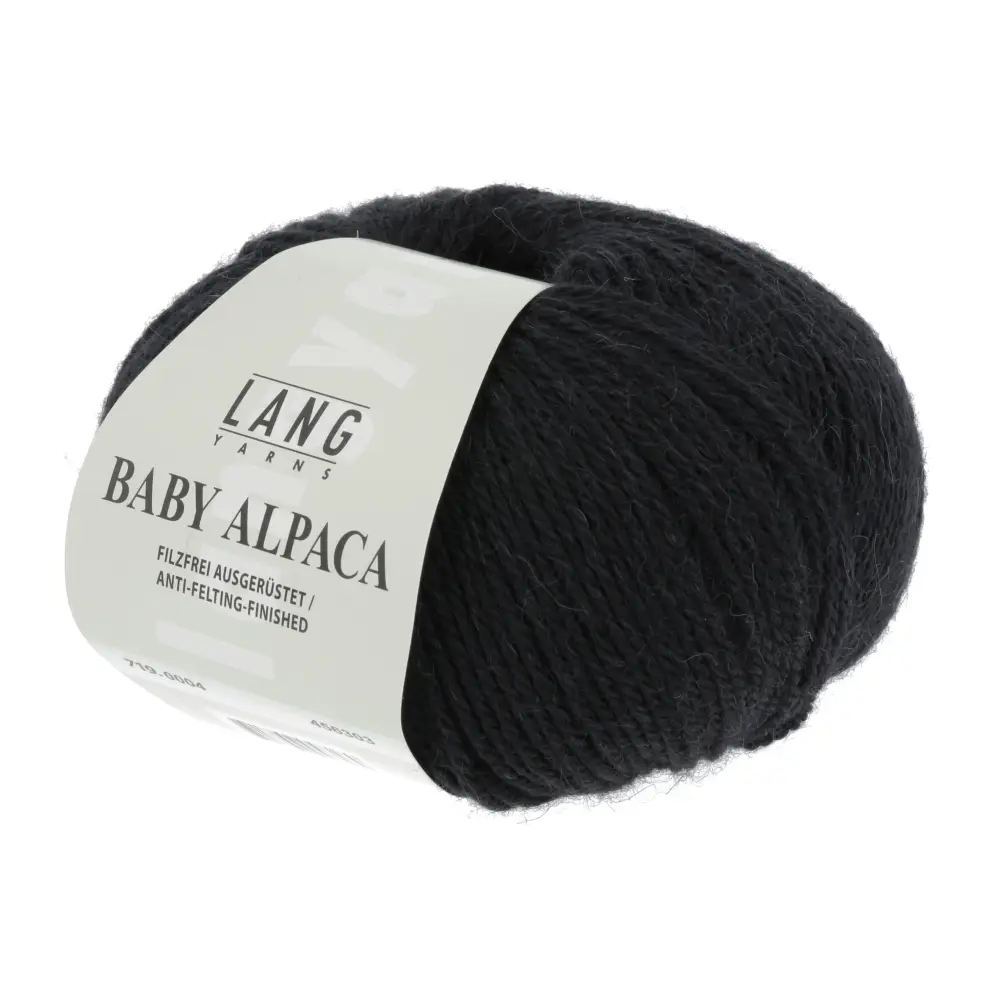 BABY ALPACA - 0004 schwarz - Lang Yarns