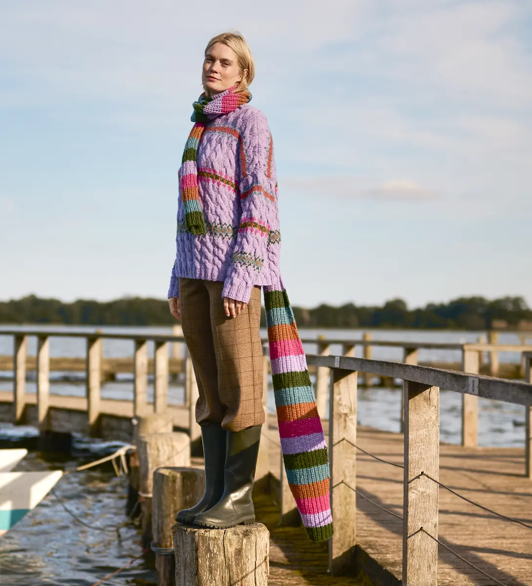 DIY-Wollpaket STREIFENPATENTSCHAL - Brigitte