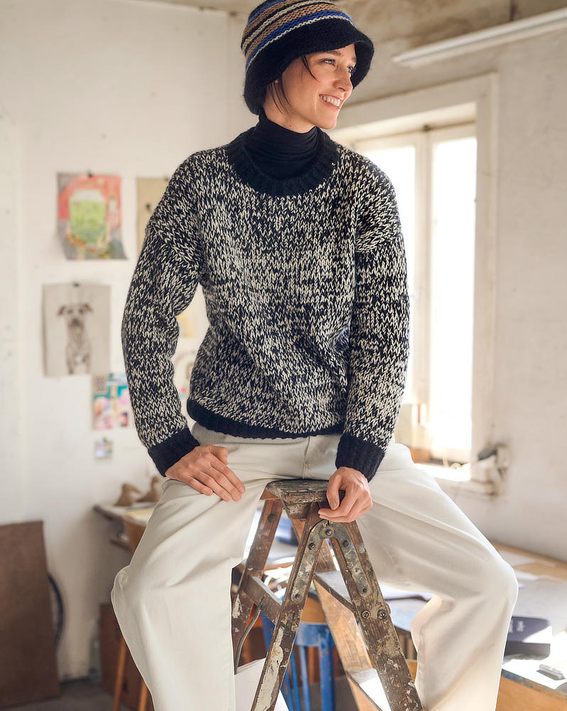 DIY-Wollpaket MELIERTER PULLOVER Gr. S - Brigitte