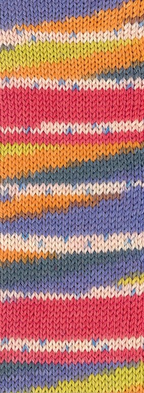 3384  Limette/Orange/Rauchblau/Rosé/Himbeer/Blaulila