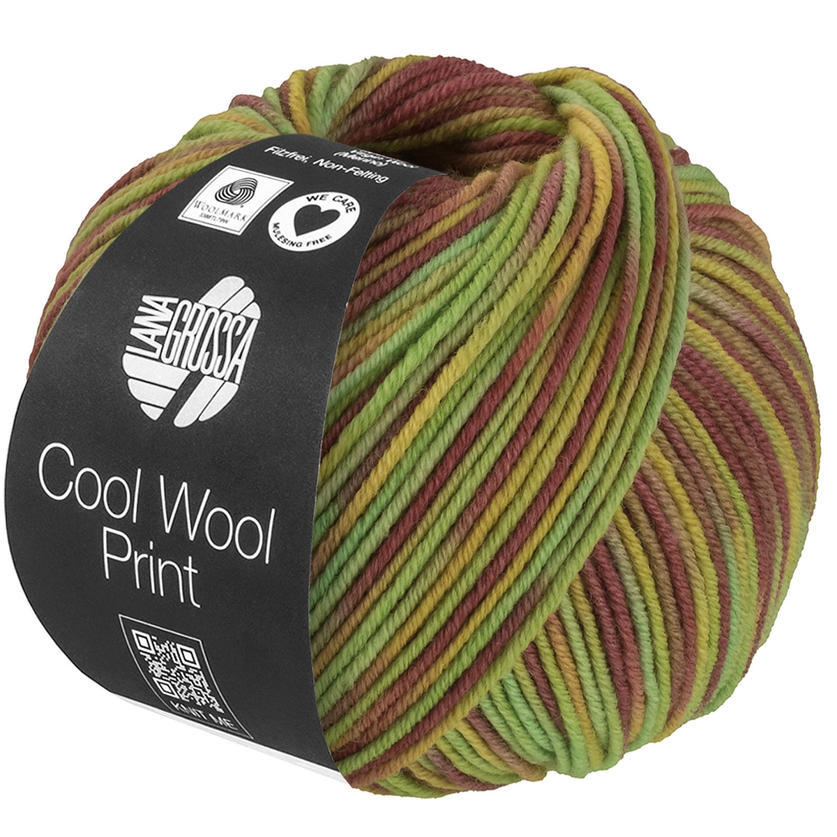 COOL WOOL PRINT - 839 Pistazie/Hellgrün/Senf/Mauve - Lana Grossa