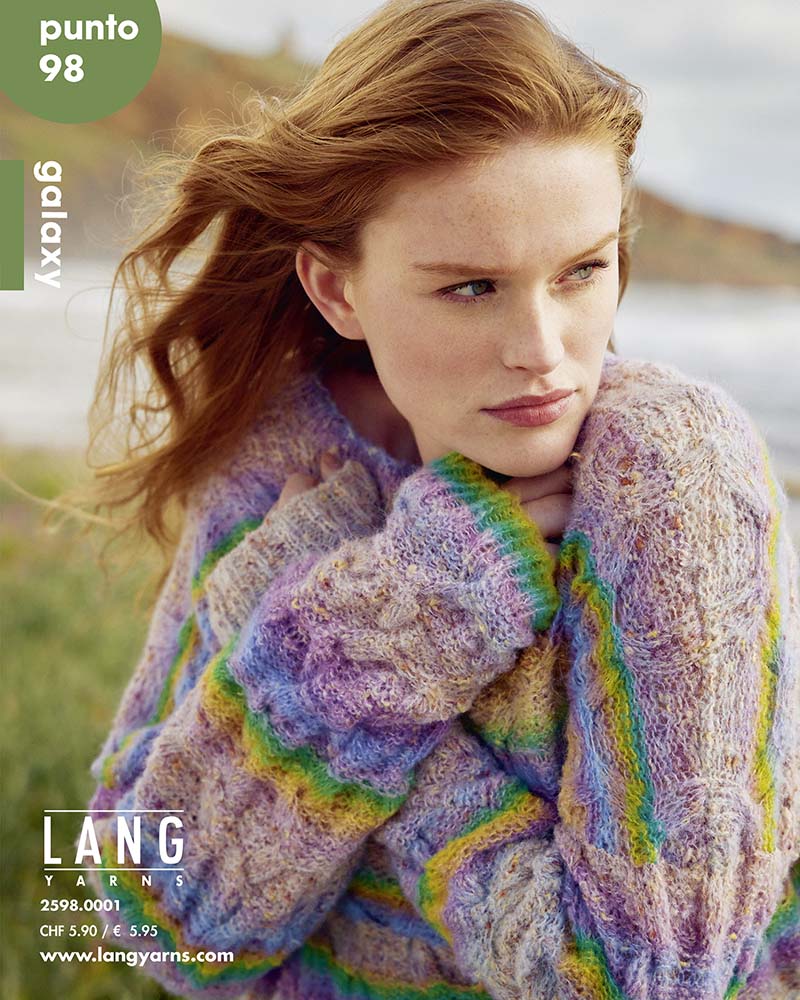 Wollpulli, Strickpullover, Lange Ärmel, Mehrfarbig, Kuschelig