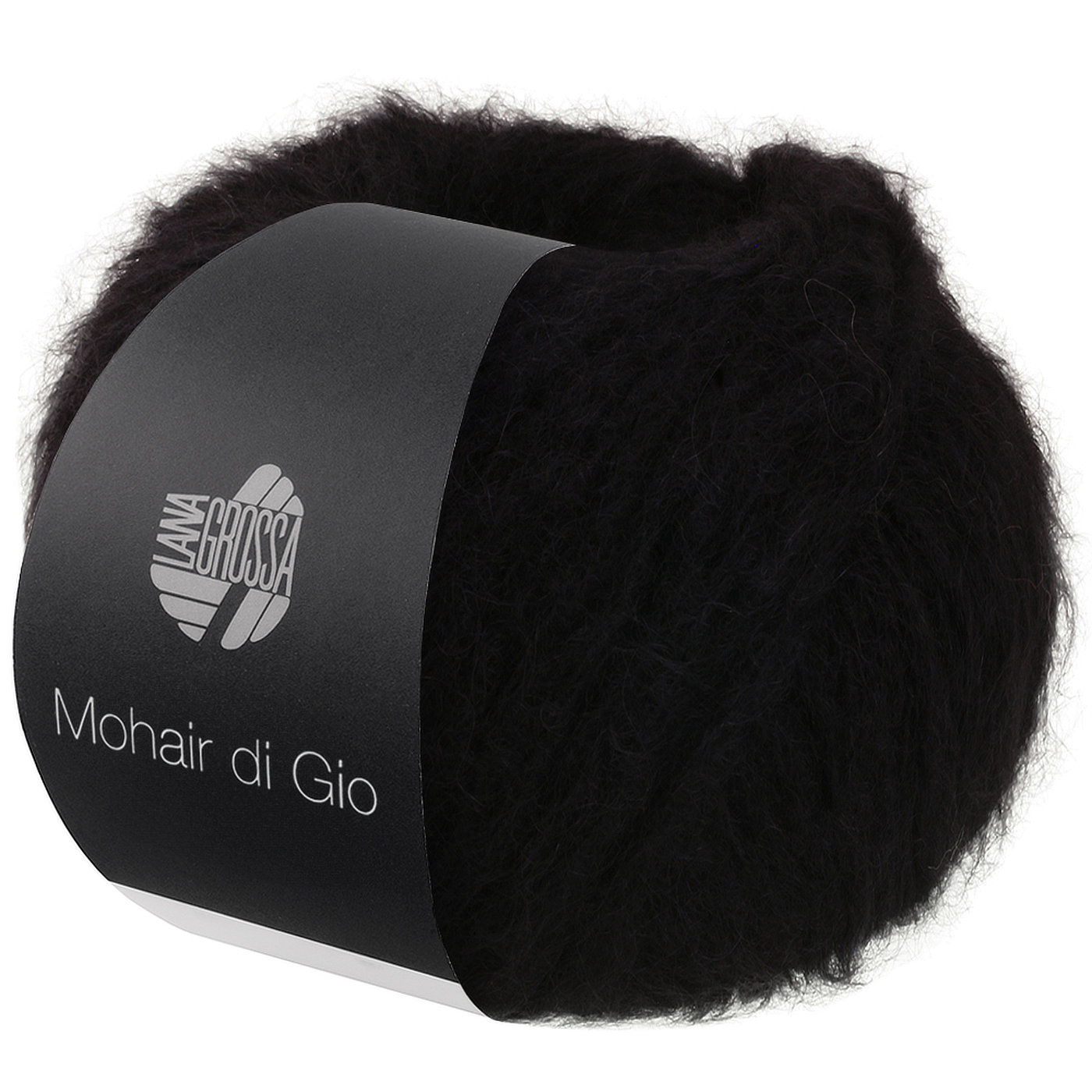 Mohair, Wolle, Schwarz, Strickgarn, Label