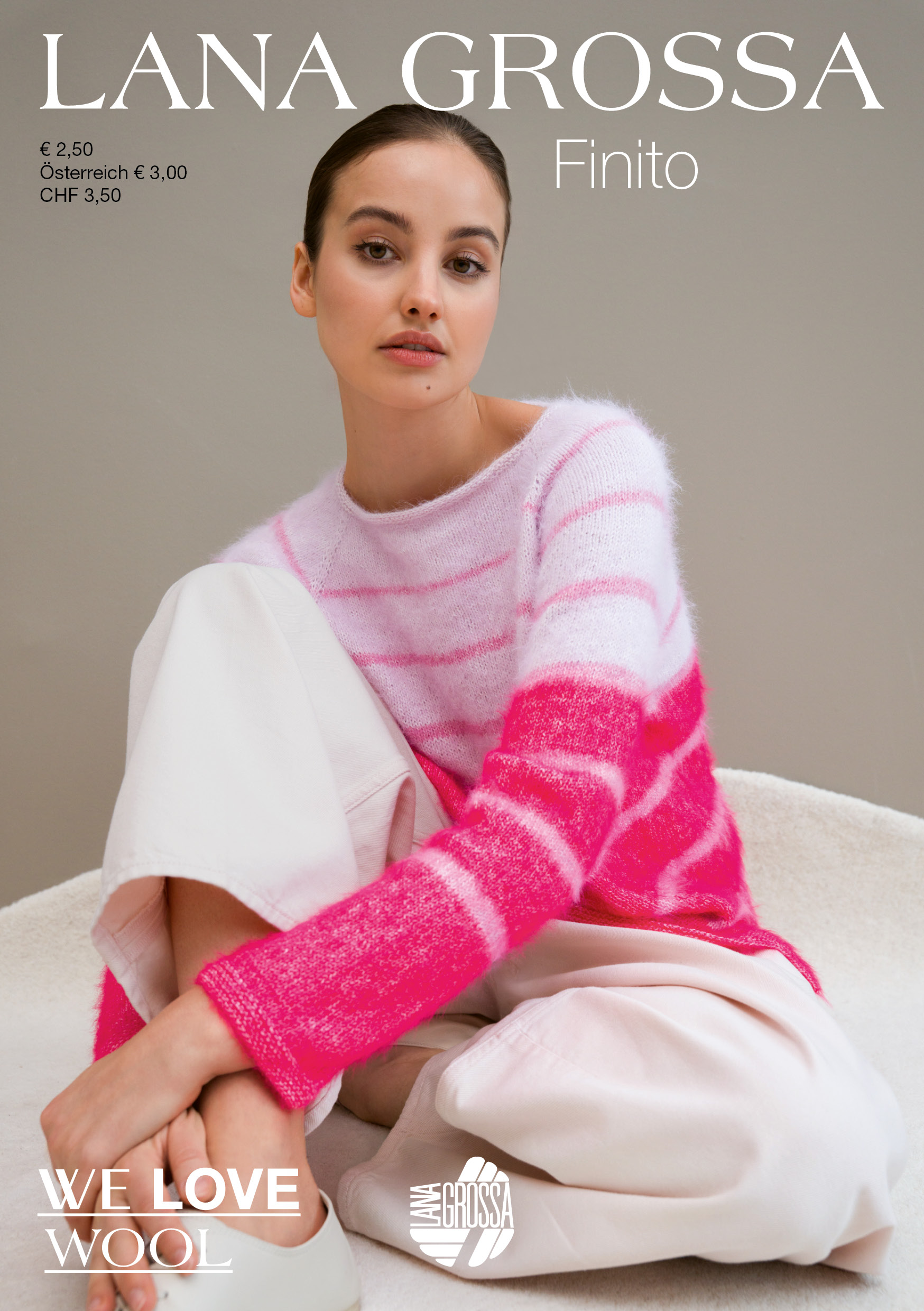 Mantel, Pullover, Strick, Pink, Wolle