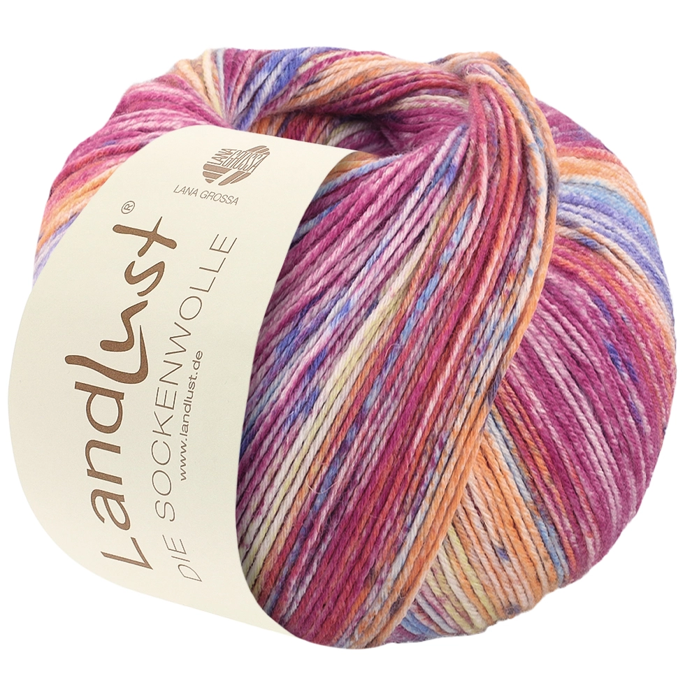 942 Blaulila/Orange/Terrakotta/Fuchsia/Rosa/Hellgrau/Zitrusgelb Meliert