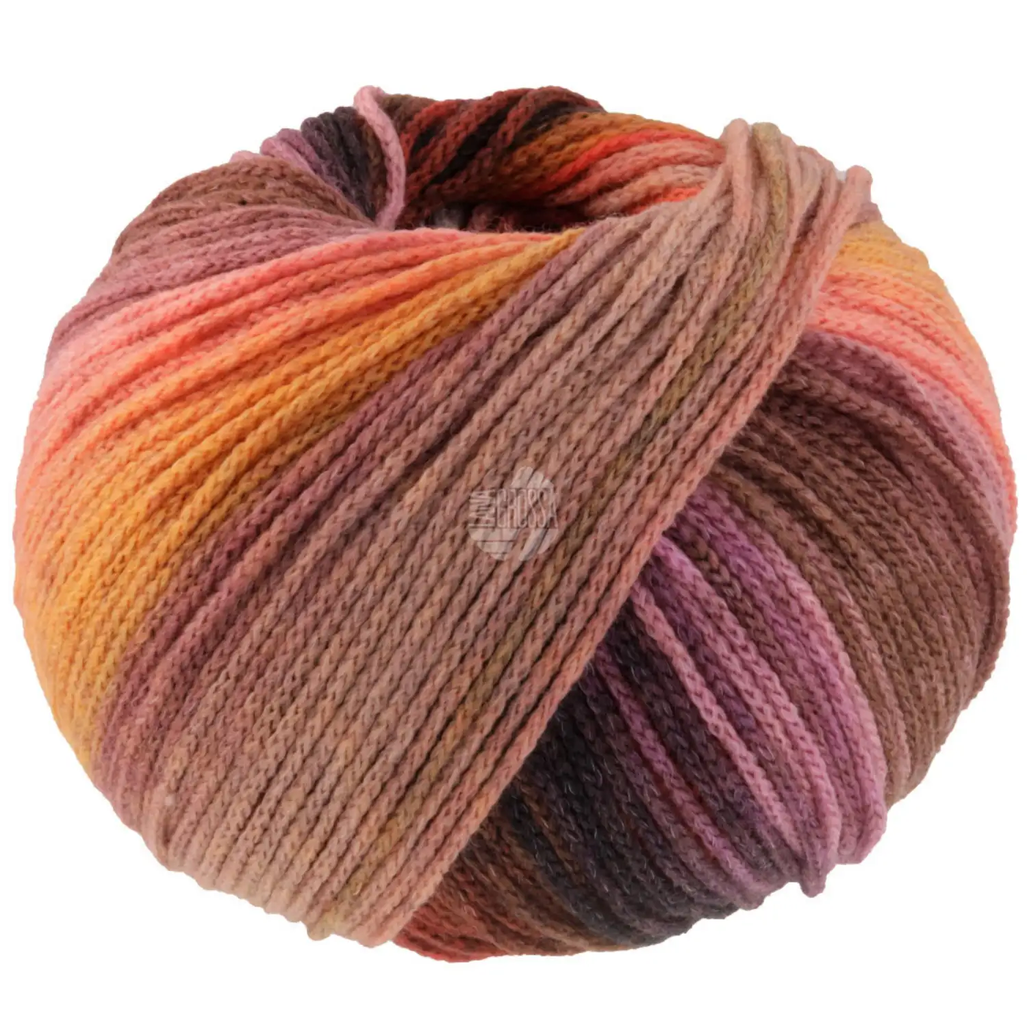 FARFALLA - 010 Lachs/Orange/Rosa/Grau/Graubraun/Anthrazit/Graulila/Fuchsia - Lana Grossa