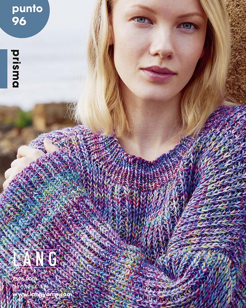 strickpullover, gemustert, multicolor, oversize, knitwear