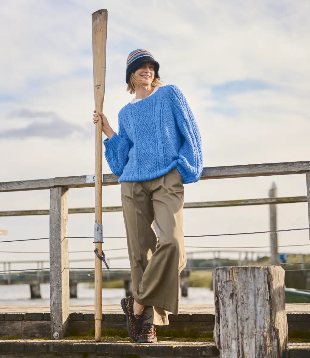 DIY-Wollpaket PULLOVER MIT IRISCHEM MUSTER Gr. S - Brigitte