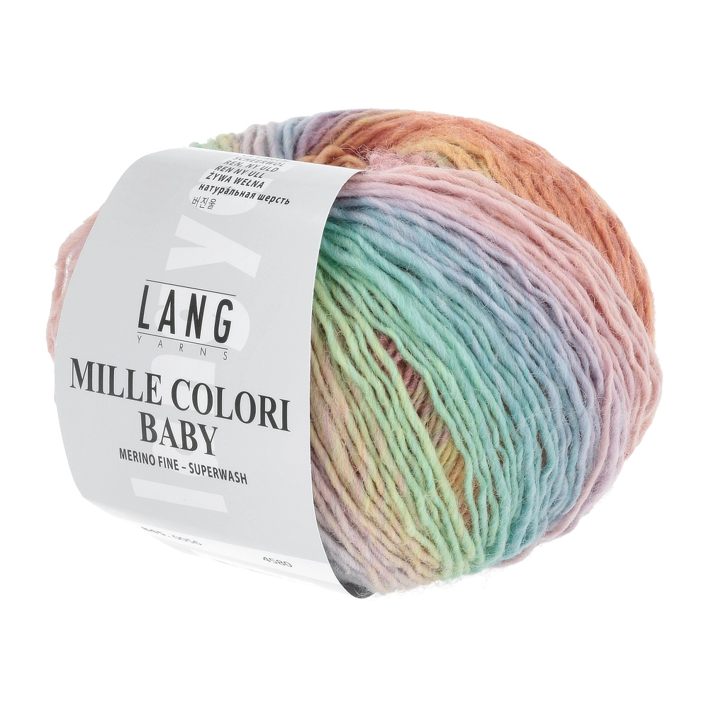 MILLE COLORI Baby - 0056 altrosa/hellgrün - Lang Yarns