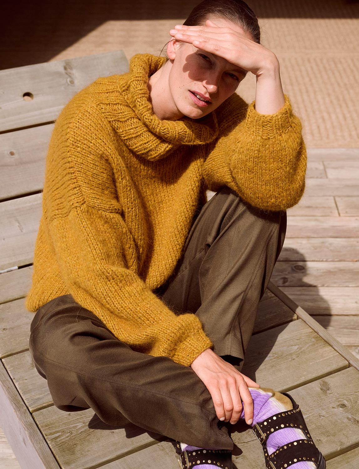 Wollpaket ROLLKRAGEN-PULLOVER - Gr. S - Brigitte