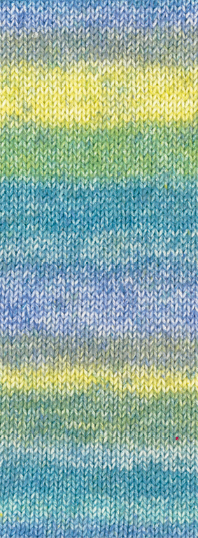 2038 Petrol/Türkis/Jeans-/Veilchenblau/Graugrün/Zitrusgelb/Maigrün