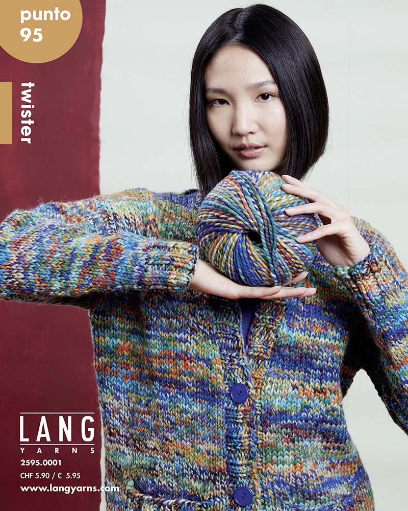 Wollcardigan, Gemustertes Garn, Strickjacke, Multicolor, Knäuel Garn