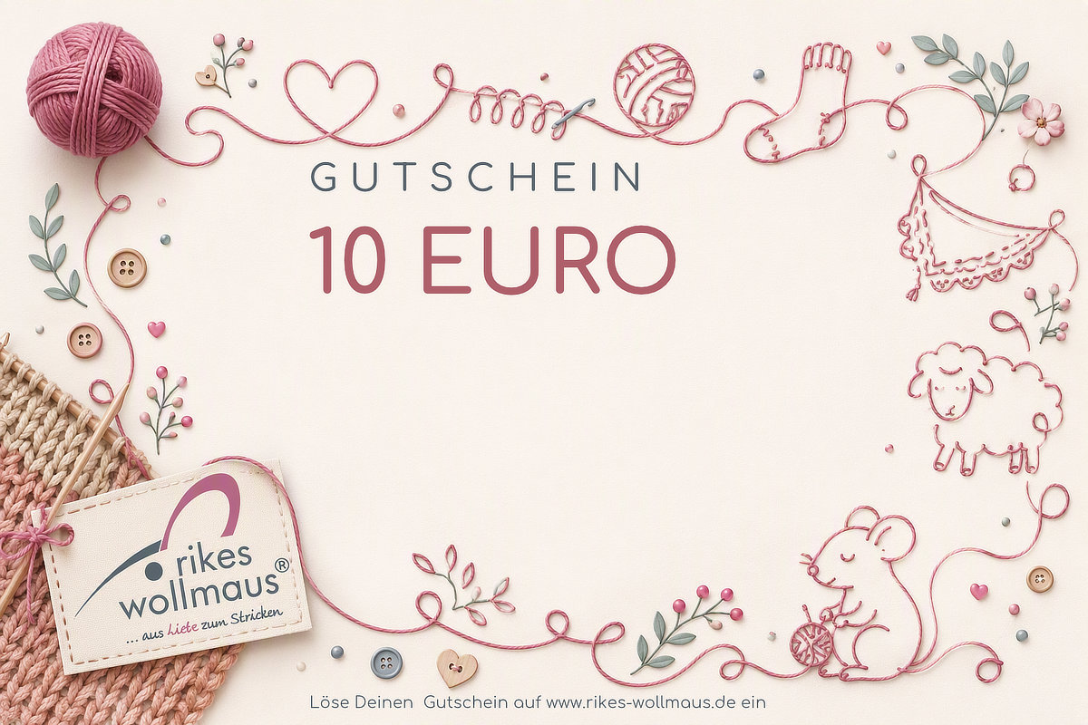Gutschein, Euro, Wolle, Knopf, Kunsthandwerk