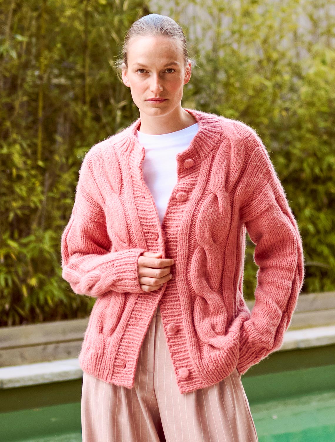 Strickset aus Lana Grossa Brigitte No. 3 und Prym Kreativknöpfen