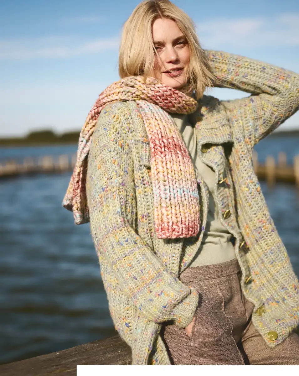 DIY-Wollpaket JACKE IM PATENTMUSTER Gr. S - Brigitte