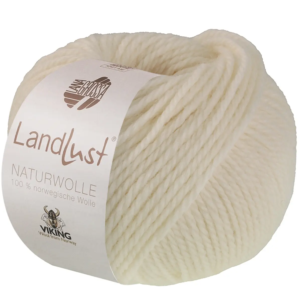 LANDLUST NATURWOLLE - 001 Wollweiß - Lana Grossa