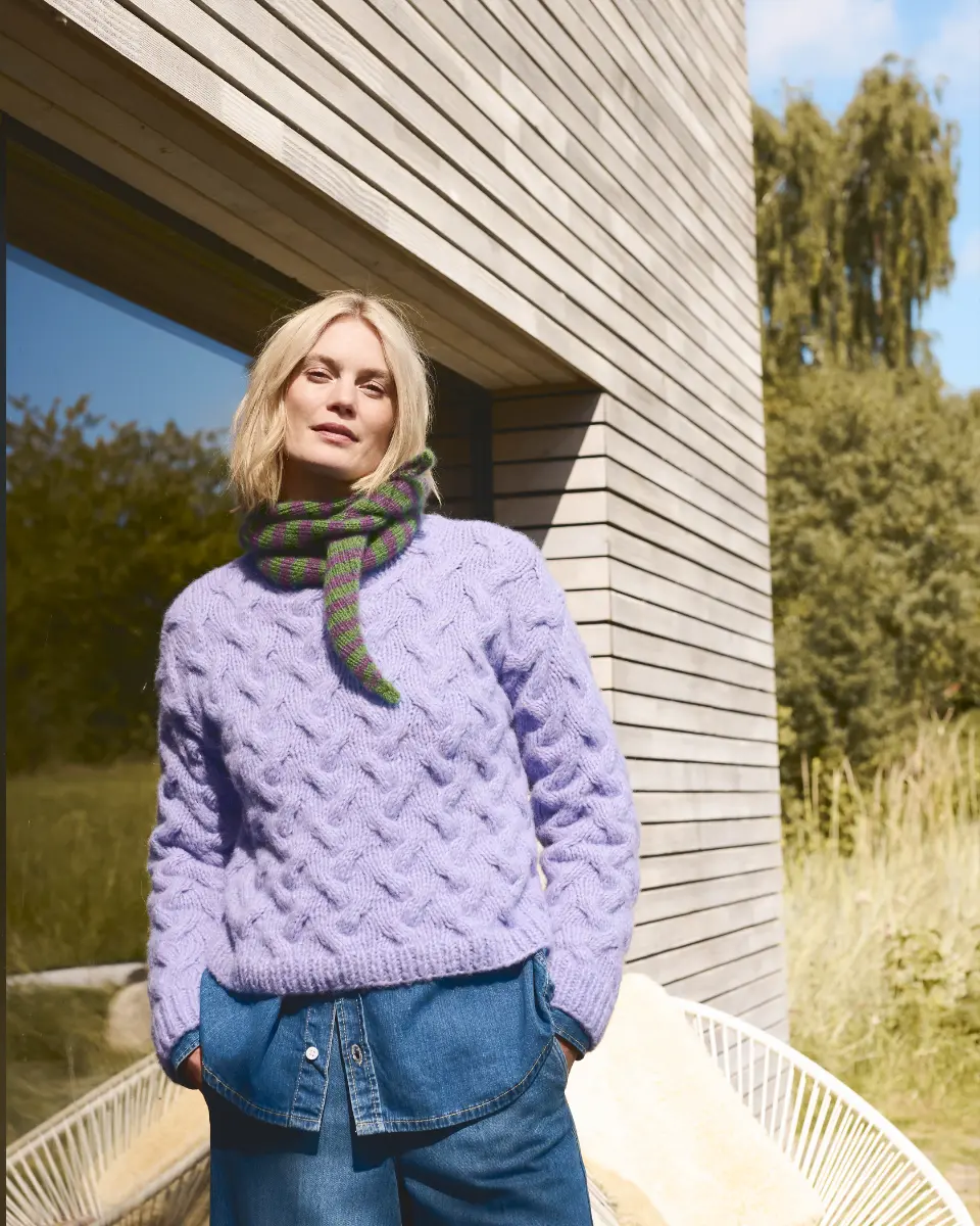 DIY-Wollpaket ZOPF-PULLOVER Gr. S - Brigitte