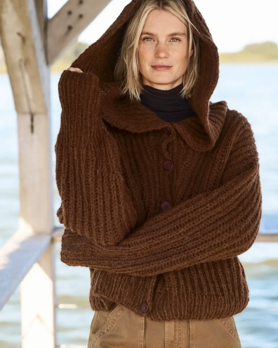 DIY-Wollpaket JACKE MIT KAPUZE Gr. S - Brigitte