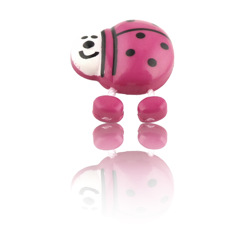 Kinderknopf "Marienkäfer" - 52 pink - Union Knopf