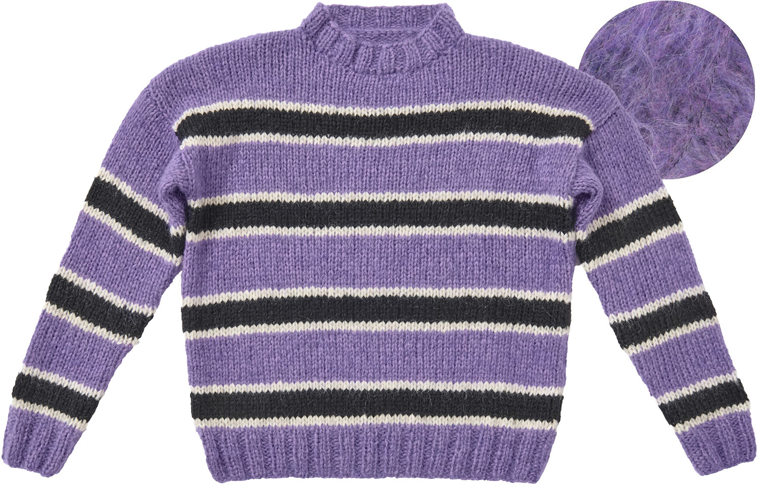 DIY-Wollpaket STREIFENPULLOVER Gr. M - Brigitte