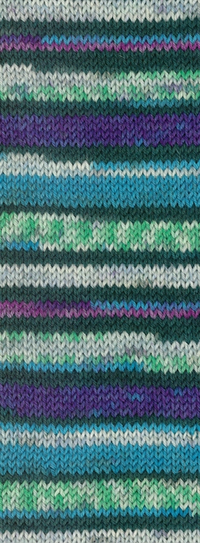 4805 Dunkelgrün/Ecru/Hellgrau/Jade/Violett/Türkisblau/Orchidee