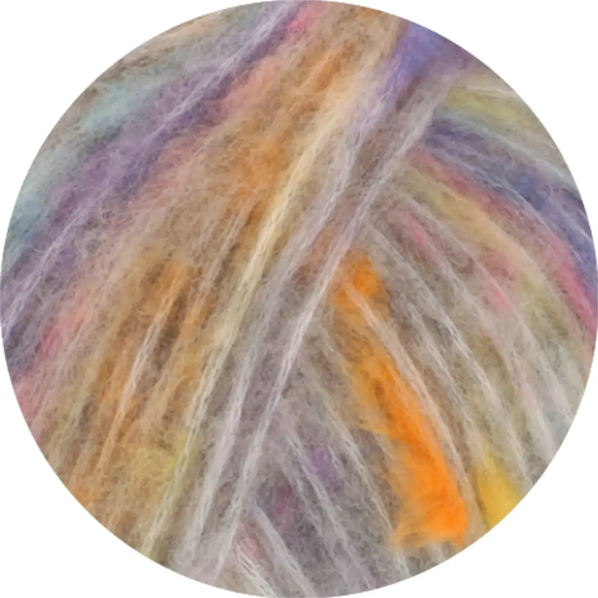 012 Hellgrau/Violett/Saphirblau/Zartgelb/Graurosa/Pfirsich