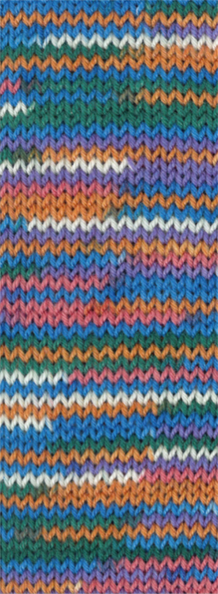 363 Natur/Orange/Himbeer/Blau/Dunkelgrün/Blauviolett