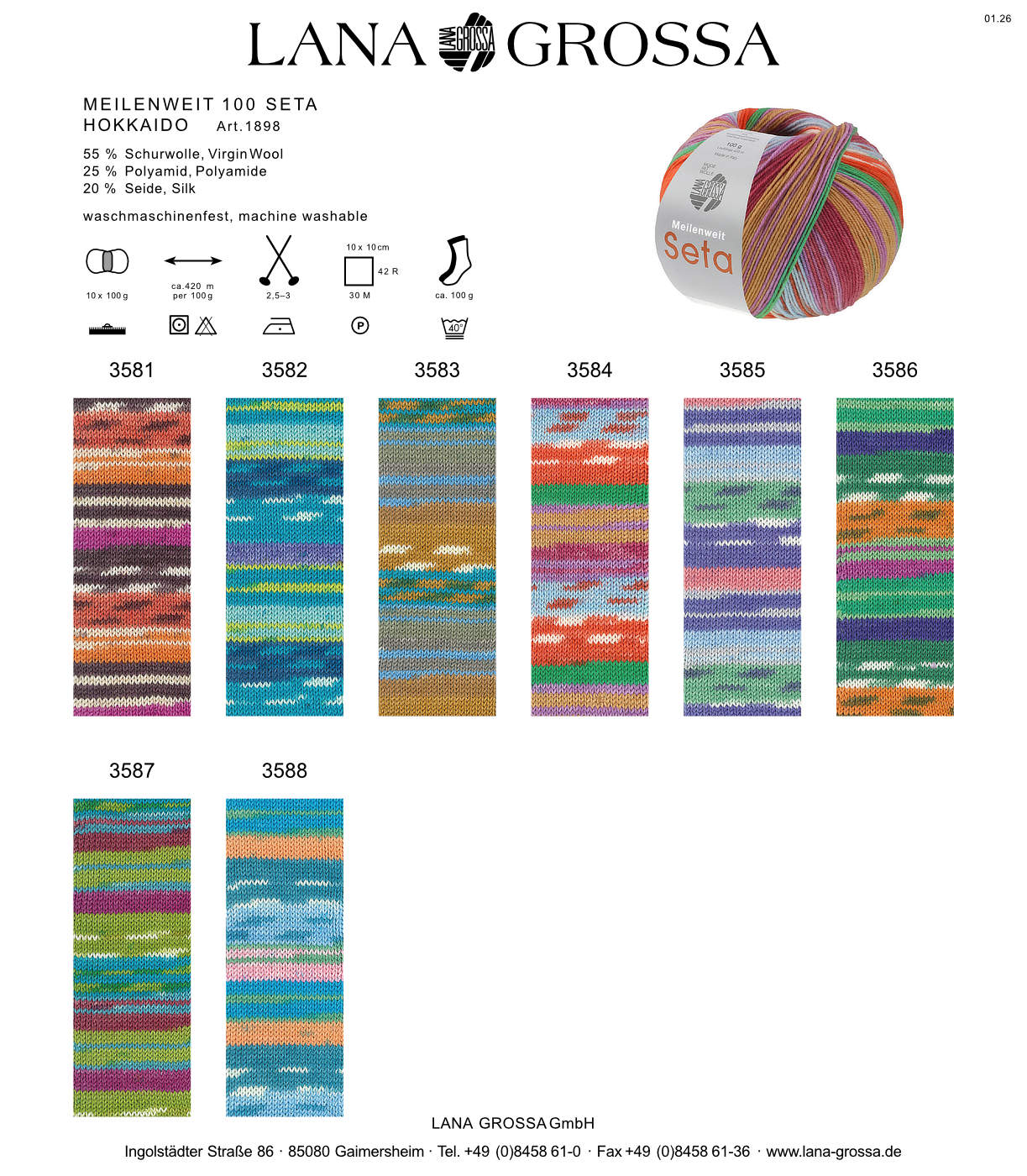 Wolle, Sockenwolle, multicolor, Strickmuster, Knäuelart