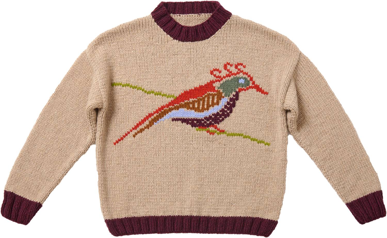 Wollpaket PULLOVER MIT AUFGESTICKTEM VOGEL - Brigitte