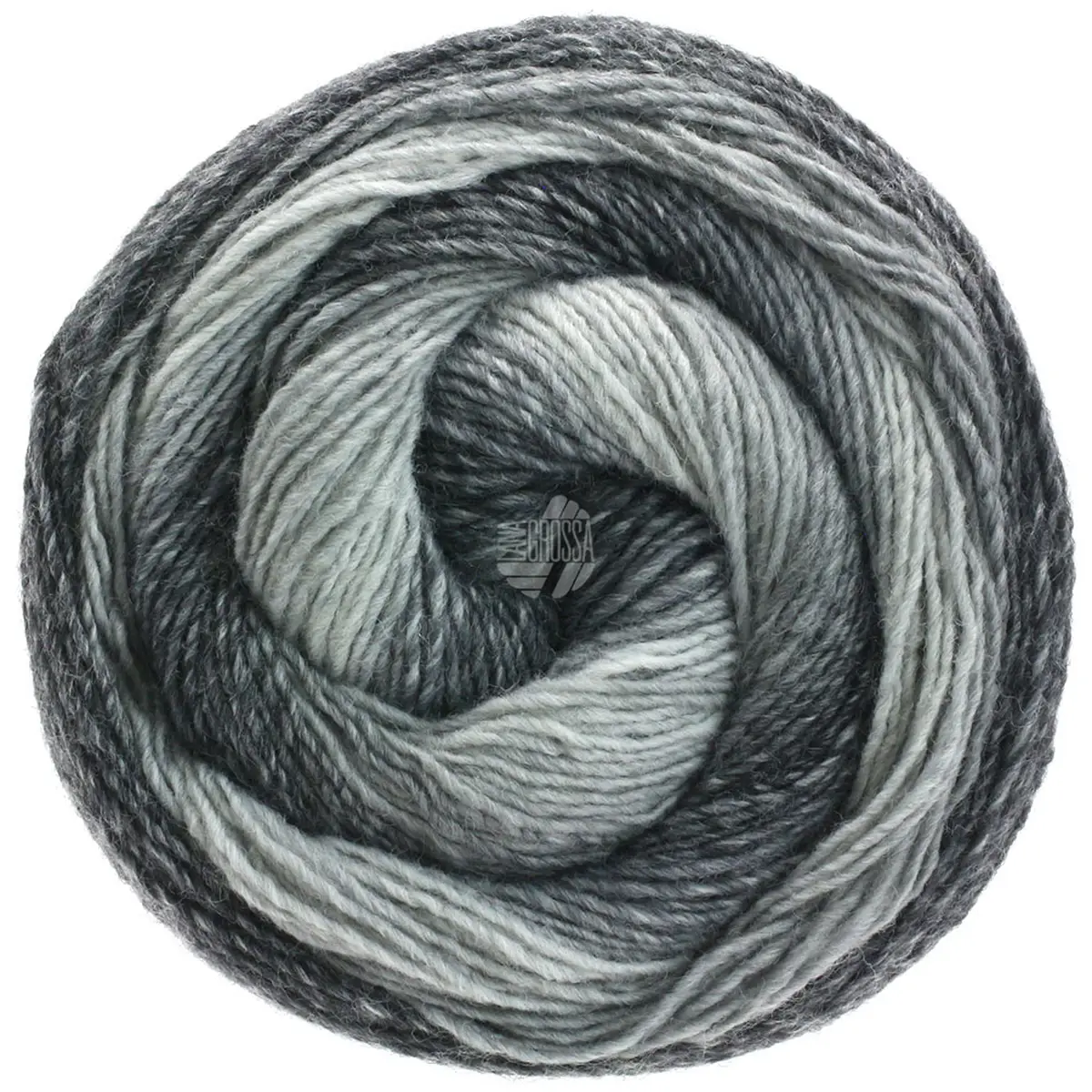 GOMITOLO Versione - 413 silver-/light-/mid-/dark grey - Lana Grossa