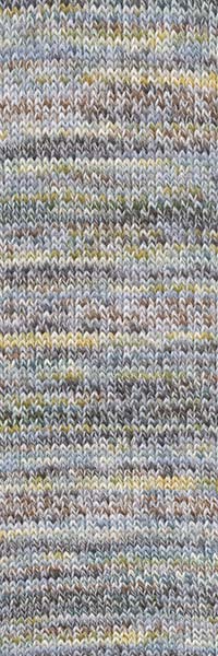 Sockengarn aus 45% Baumwolle, 42% Schurwolle, 13% Polyamid