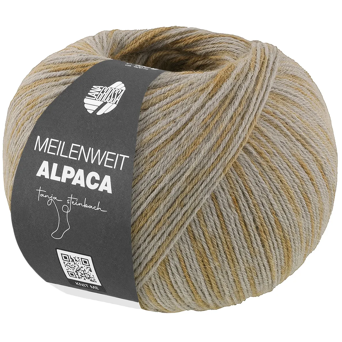 MEILENWEIT 100 ALPACA MIX - 2304 Sandbeige/Kieselgrau/Grège/Ockerbraun - Lana Grossa