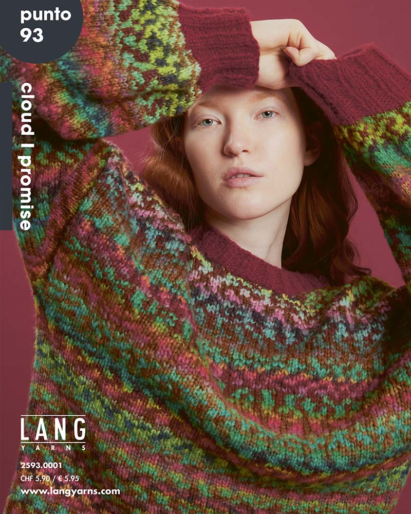 Pullover, Wollpullover, Gemustert, Mehrfarbig, Kleiner Kragen