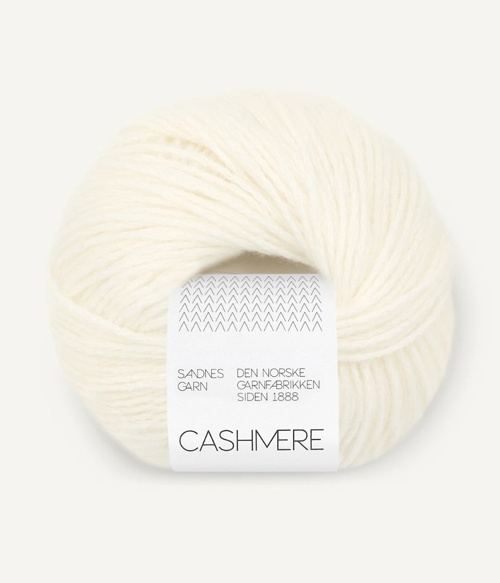 Cashmere -  1002 White - Sandnes