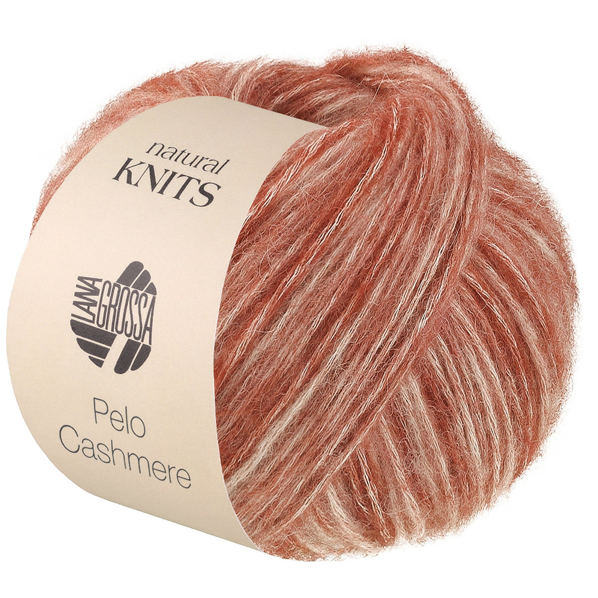Wolle, Knit-Knäuel, Pelo Cashmere, Naturfärbig, Garnball