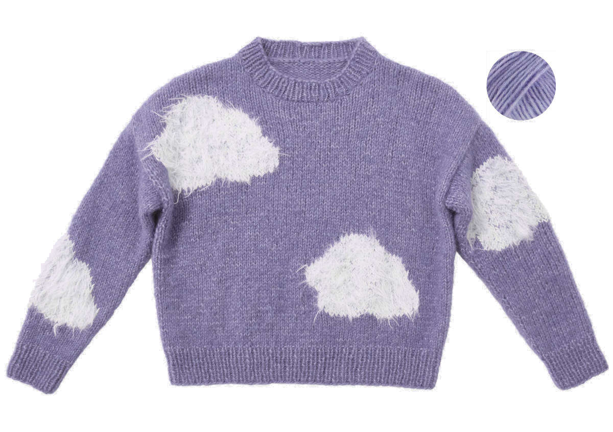 Wolken-Pullover aus Lana Grossa Lana Grossa Ecopuno Chunky & Basta als Wollpaket zum Selbermachen