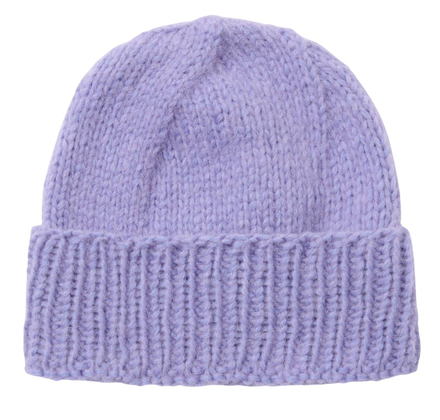 Mütze, Beanie, Strick, Lavendel, Kugelmuster