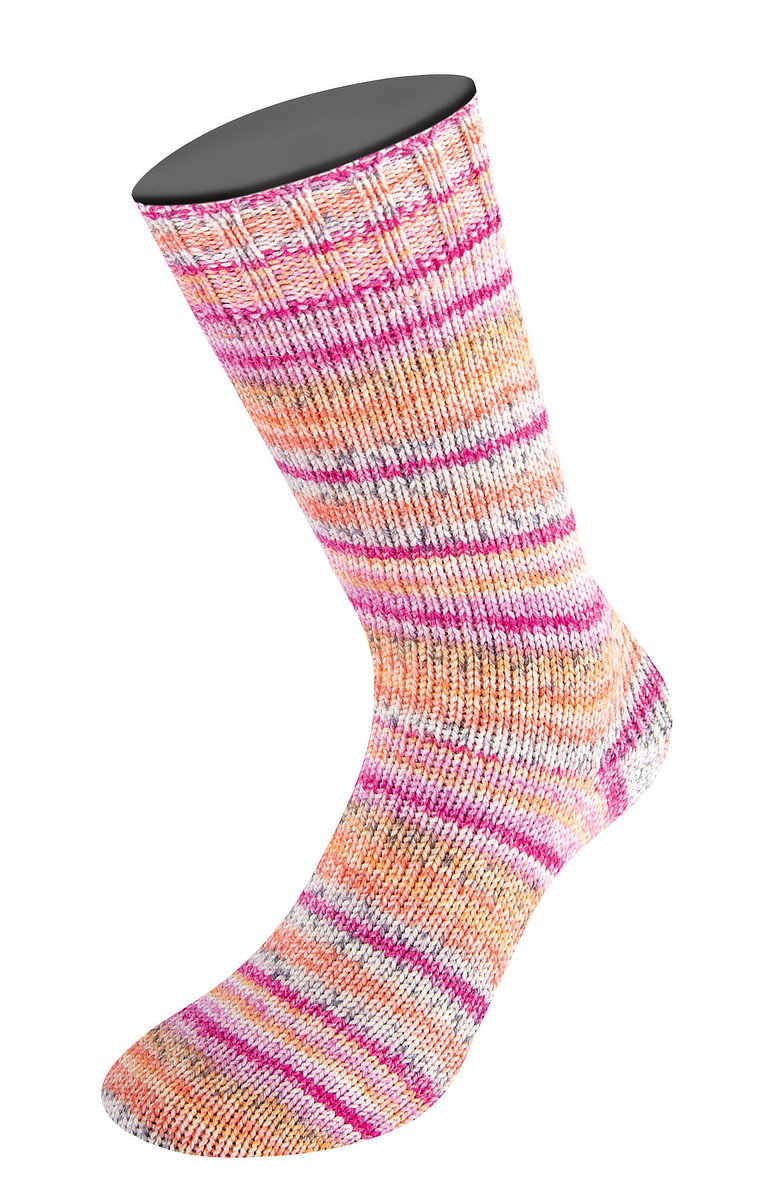 4146 Orangerot/Creme/Dunkelgrau/Orangegelb/Pink/Fuchsia