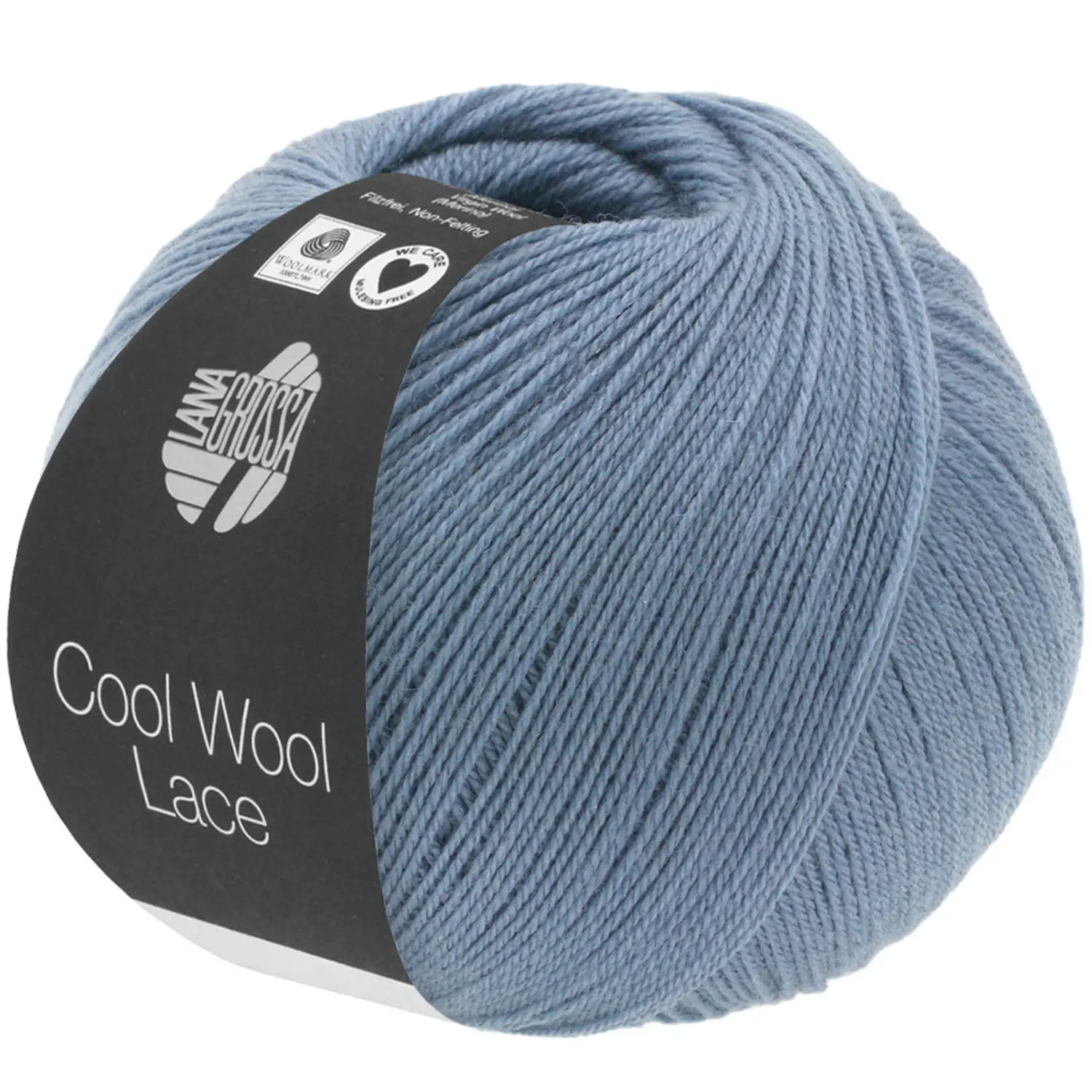 COOL WOOL Lace - 002 taubenblau - Lana Grossa