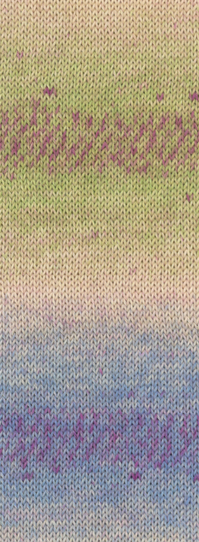 2204 Kiwi/Beere/Sandbeige/Grau-/Taubenblau/Rotviolett