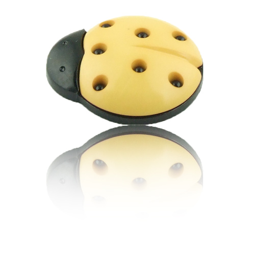 Kinderknopf "Marienkäfer" 18mm - 38 gelb - Union Knopf